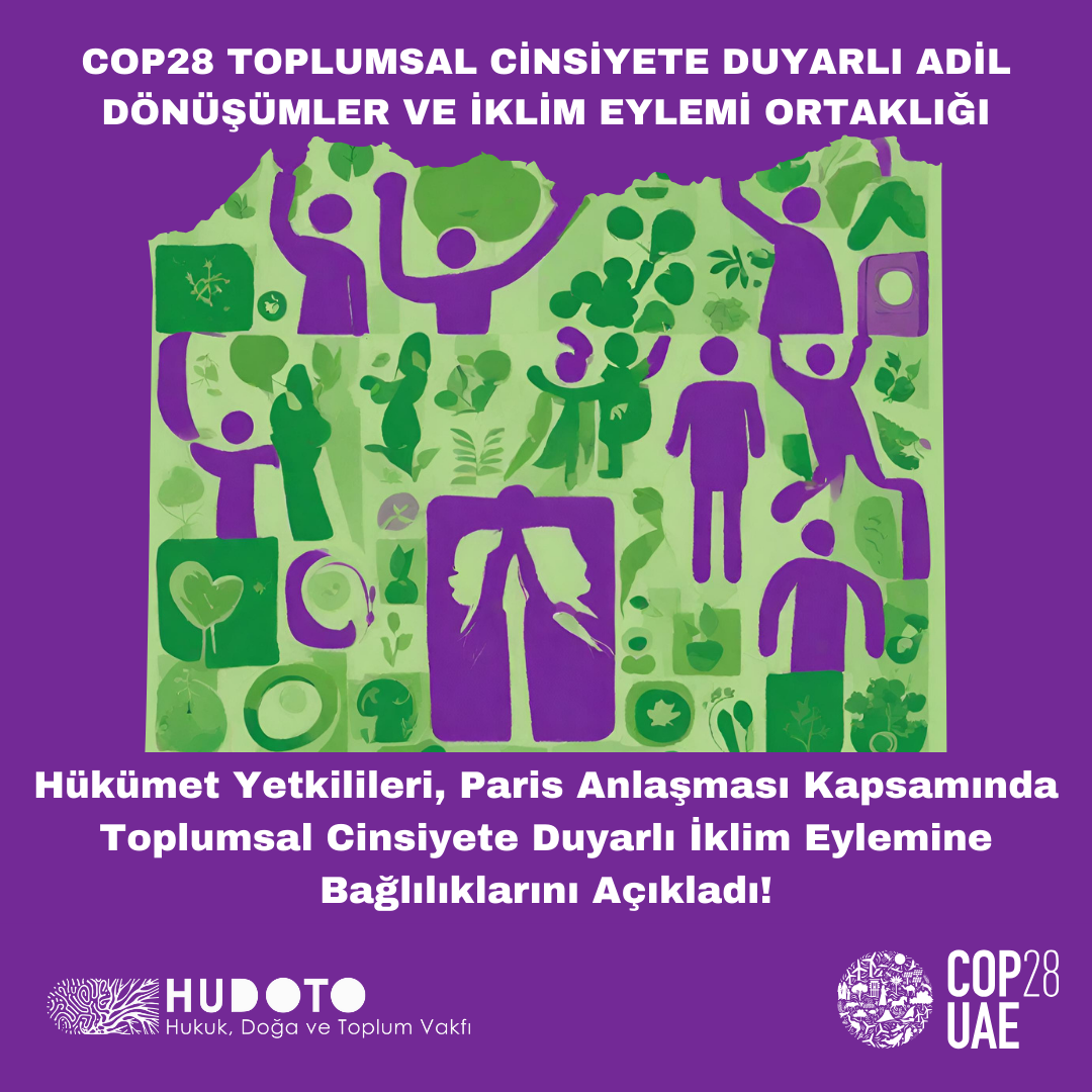 COP28 Toplumsal Cinsiyete Duyarlı Adil Dönüşüm ve İklim Eylemi Ortaklığı