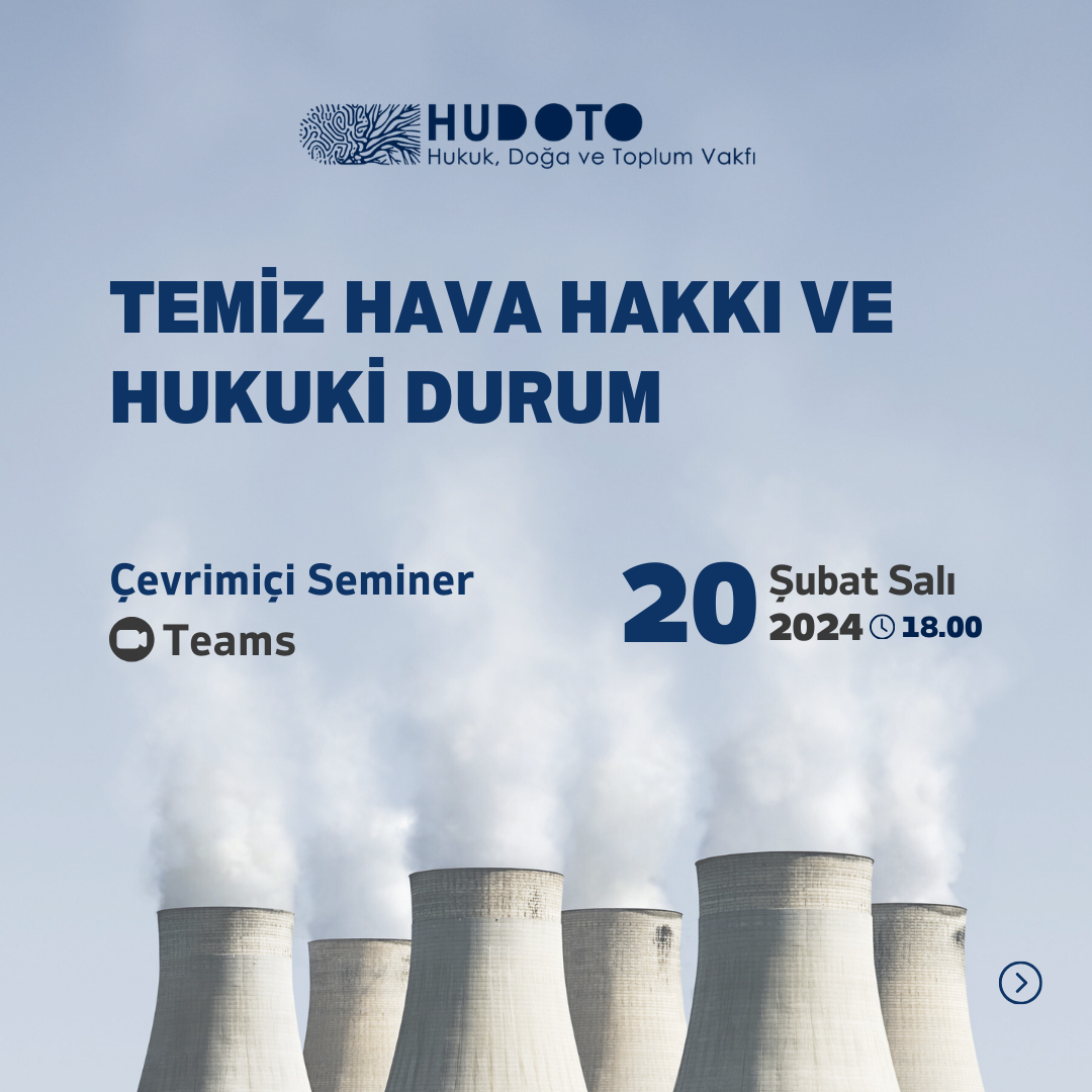 Çevrimiçi Seminer: Temiz Hava Hakkı ve Hukuki Durum