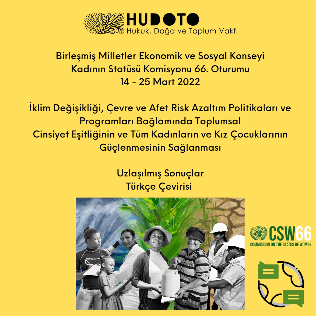 BM Kadının Statüsü Komisyonu 66.Oturumu Uzlaşılmış Sonuçlar Çevirisi
